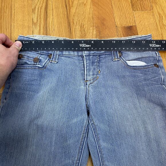 Dollhouse Jeans Womens 5 Blue Flare Bootcut Denim Stretch Y2K Button Pockets - Picture 12 of 15